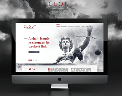 Clout website design