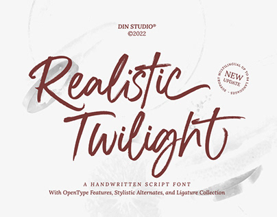 Realistic Twilight - Script Font