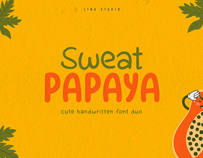 Sweat Papaya Font Duo