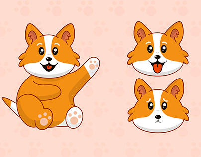 Stickers "Cute dog"