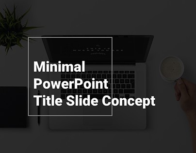 Minimal PowerPoint Presentation Title Slide Concept