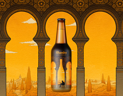 Beer packaging. Cervezas Alhambra