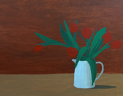 tulip in vase
(acrylic art)