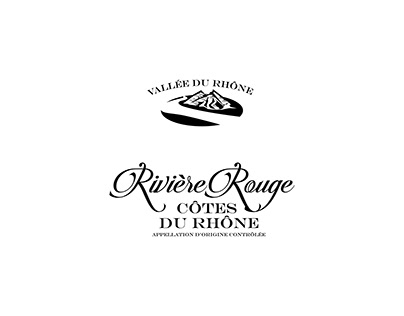 Vallée du Rhône Rivière Rouge Package Design