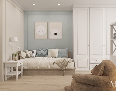 boy's bedroom | neoclassic & minimalism