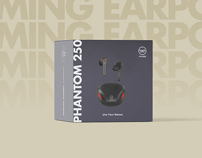 Phantom 250 - Gaming Earbuds | Packaging Design