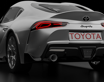 3D Car Render | 3D Rendering | Toyota Supra GR Render