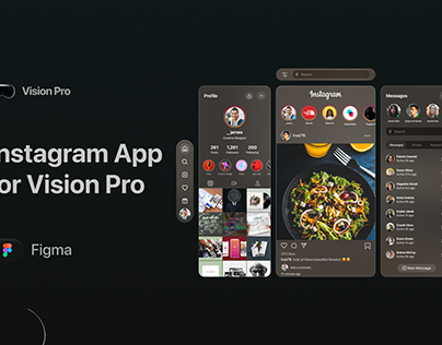Apple Vision Pro - Instagram Spatial UI Design