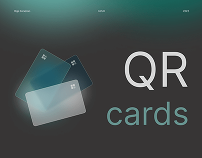 Mobile app design 'QR-cards'