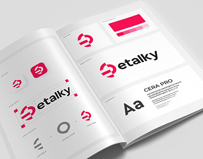 Etalky - Logo and Brand Guidelines Book Design