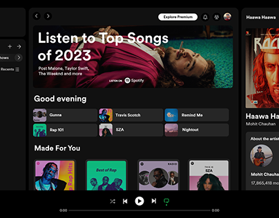 Spotify Made on Powerpoint