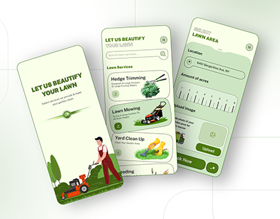 Lawn Mowing Service App Design