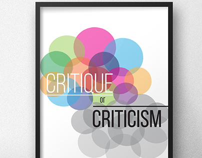 Poster Design - Critique or Criticism