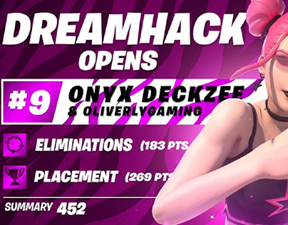 9TH PLACE in DREAMHACK DUOS OPENS