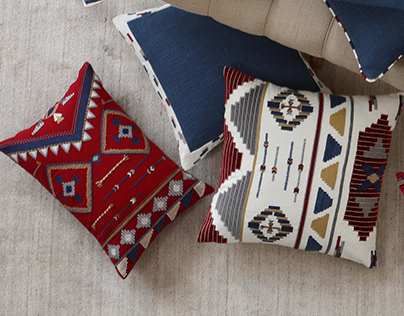 Sarita Handa: Aztec Dec Cushions