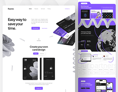 Fraone - Credit Card Landing Page