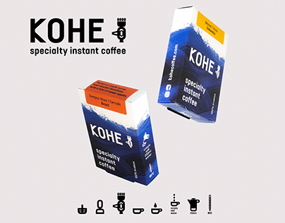 Branding for artisan instant coffee KOHE