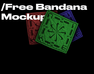 Free Mockup Bandana