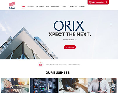 ORIX Rentec (Website Design)