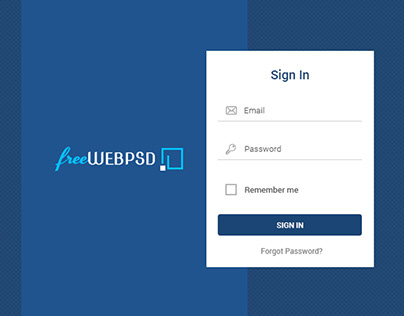 Login psd file for website and admin panel