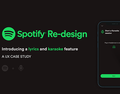 Spotify Redesign: Lyrics and Karaoke