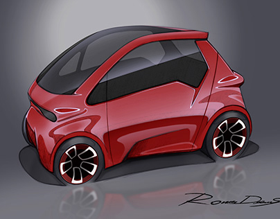 Projektin miniatyyri – Micro car sketch