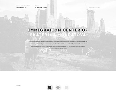 Immigration Center UI Design