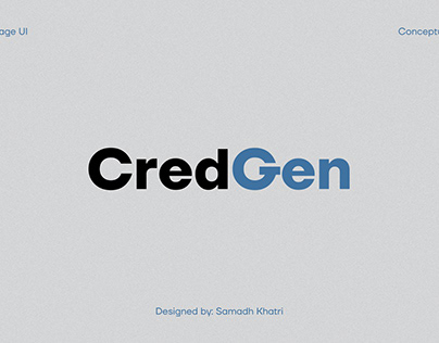 CredGen | Website Design