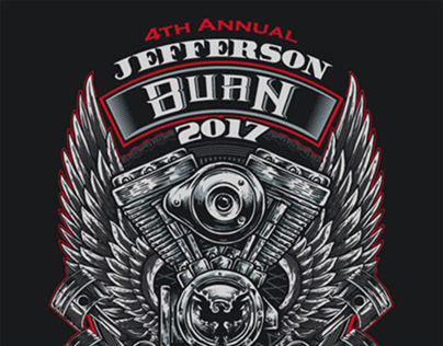 Jefferson Burn Run Concept 1 - Black Only