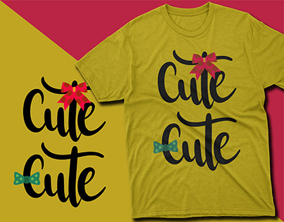 Cute Typography T-shirt Design 2024