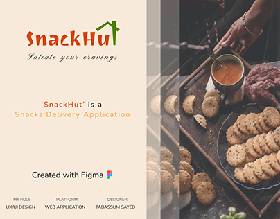 'SNACKHUT' - snack delivery web app