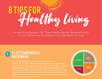 Infographic for healthy living