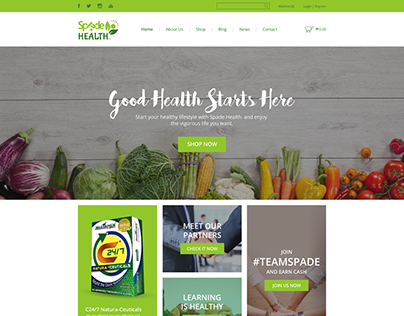 Spade Health Website Design