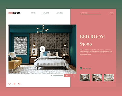 RedRoom Design Studio Website Page