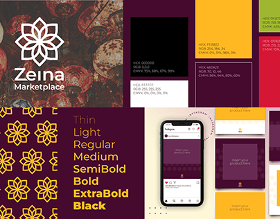 Zeina Marketplace Brand Identity and Logo