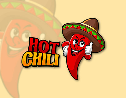 Hot Chili logo design, food logo, restaurant logo
