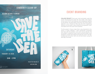 Save the Sea Event Branding