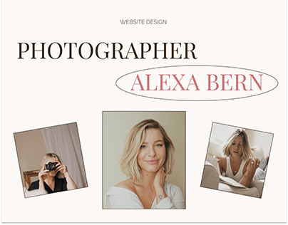 Website for photographer Alexa Bern