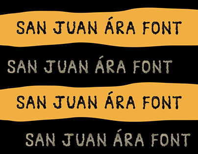 San Juan Ára Font - Espécimen Tipográfico