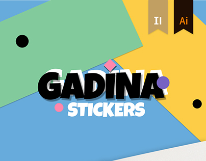 «Gadina». Stickers Pack and Print Image