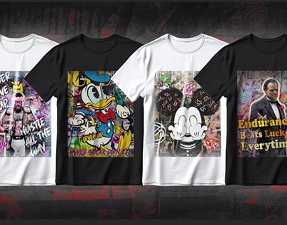 Artisitc Tshirt designs(Graffiti, poster,canvas design)