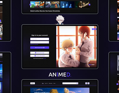 Anime Streaming Platform – UI Concept