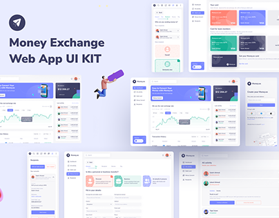 Money exchange App Dashboard