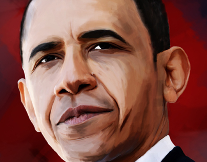 Barack Obama Digital Portrait