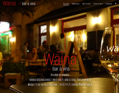 Waina / bar à vins - website