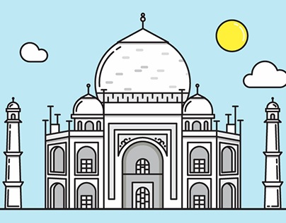 Taj Mahal Illustration