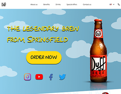 Duff Beer Landing Page