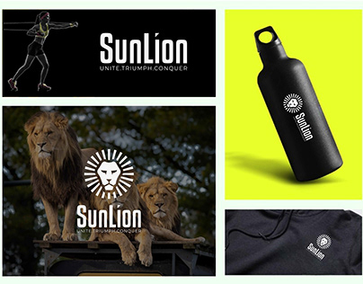 Sunlion sports brand logo brand identity guidelines
