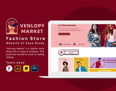 VenLopy - Fashion Store - Website UI Case Study