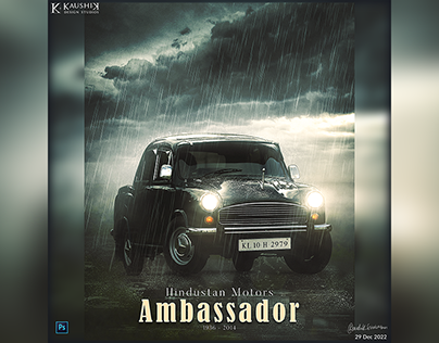 "Hindustan Motors Ambassador"😊 - Poster Design